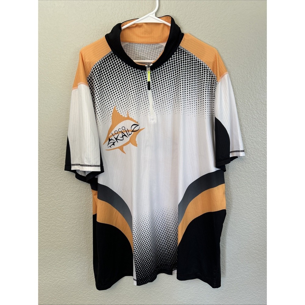 LOCO KAILE FISHING SHIRT 1/4 Zip-Short Sleeve-Lightweight men's XXL
